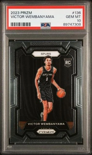 2023 Panini Prizm Victor Wembanyama Rookie #136 PSA 10