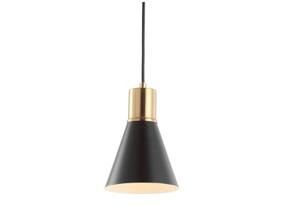 JONATHAN Y Apollo 6 in Black/Brass Gold Metal LED Pendant JYL6131A Free Ship
