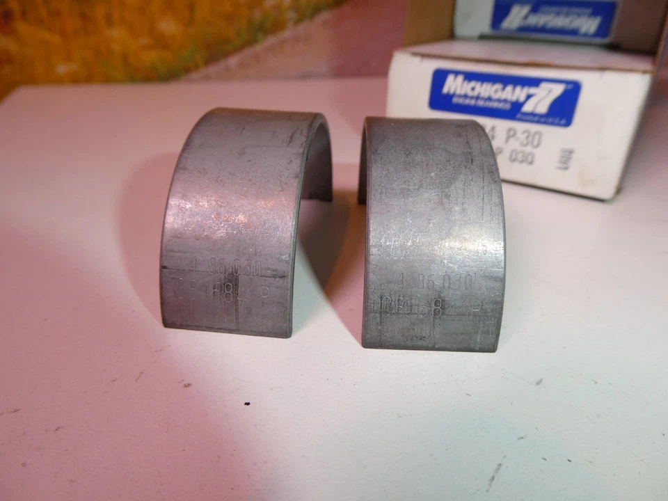 Rodamientos de varilla Oldsmobile (8) 350ci diésel 5,7 L motor Michigan 77 CB-684 P-30 B2 Foto 4 de 4