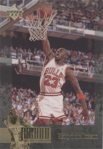 1995 Michael Jordan Upper Deck He's Back Jumbo Size Card | eBay