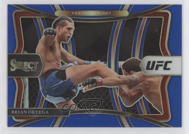 2021 Panini Select UFC Premier Level Blue Prizm 8/49 Brian Ortega #173 5b1