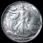 1945 50C Walking Liberty Half Dollar- CHOICE UNC  FREE SHIPPING- SMH-514