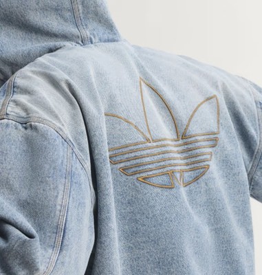 Adidas Denim Padded Jean Jacket | size 2XL | KE0131 Men's XXLarge