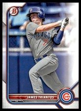 James Triantos 2022 Bowman Draft #BD166 Chicago Cubs 27954 Baseball Card