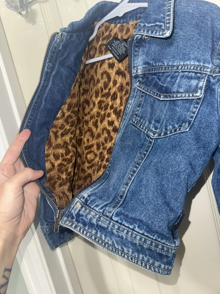 Chaqueta Jean Vintage Y2K Mary Kate & Ashley Cremallera Niña’s Talla 6 Foto 4 de 4