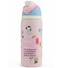 New Snoopy Owala 32oz Pink Water Bottle Stainless Steel Exclusive Edition