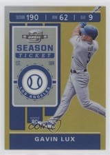 2020 Panini Chronicles Contenders Optic Gold Prizm 4/10 Gavin Lux #3 3b3
