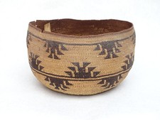 1800s Northern California Native American Indian Hupa Pitt River Basket - MG127