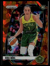 Nika Muhl #75 2024 Panini Prizm WNBA Ice Orange Prizms 8960