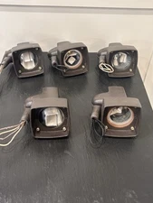 Lot of 5 Hydrel Vintage Flood Lights Cast Bronze Industrial Architectural