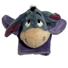 Vintage 80  s Disney Eeyore Plush Hand Puppet 10" Winnie the Pooh