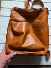 Andar Addison Women's Backpack Leather Brown Adjustable Straps