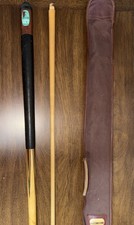 Brunswick Willie Hoppe Professional Two-Piece Billiard Cue with Case