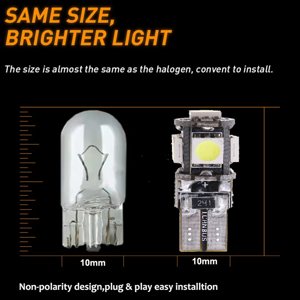 LED Interior Light Bulb For Volvo V50 V60 V70 S40 S60 S80 XC60 XC70 XC90 C30 C70 - Image 3 of 4