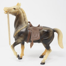 WS Vintage Molded Plastic Toy Horse 2162 Made in Hong Kong 8" Horse Figure.