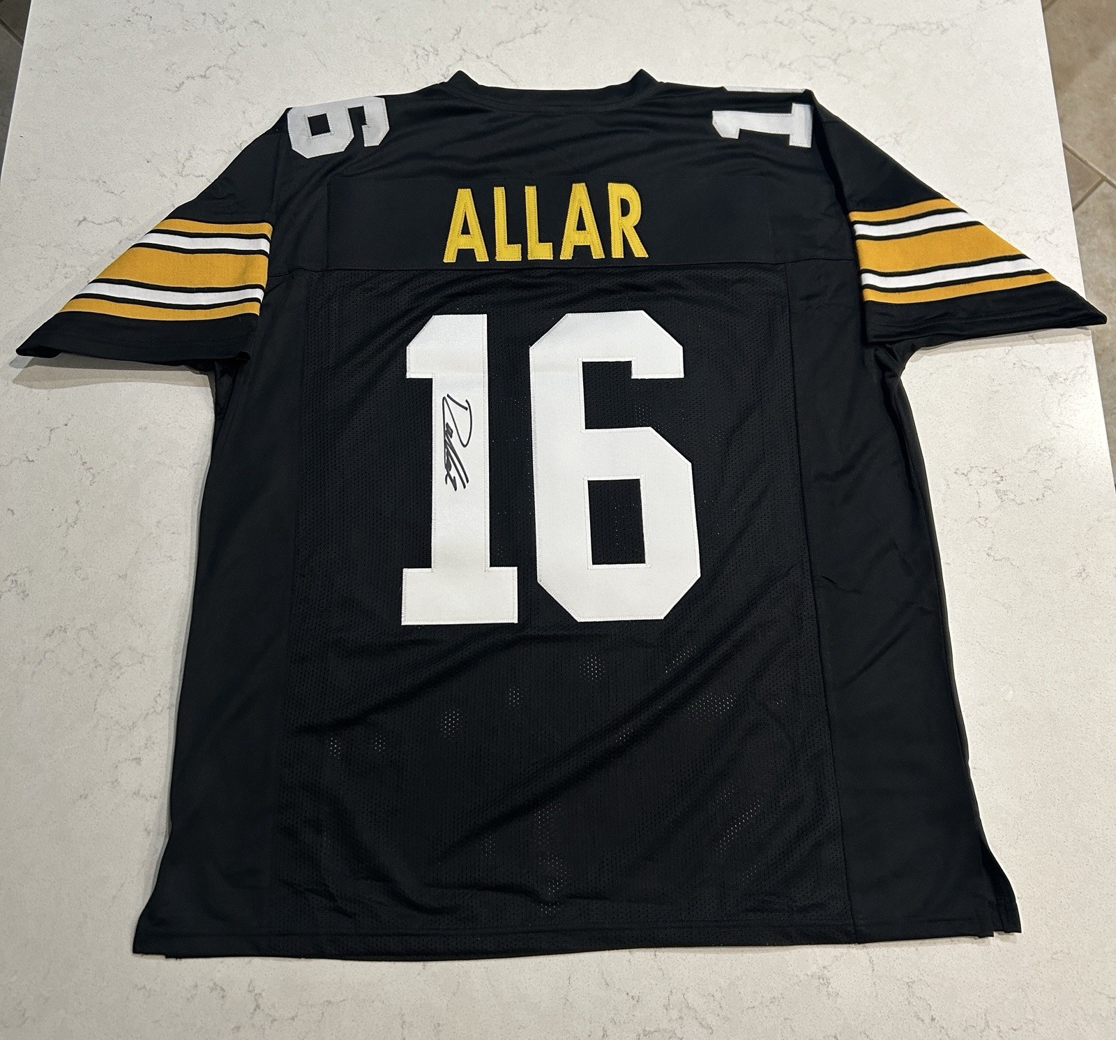 Drew Allar Autographed Jersey Pittsburgh Steelers Custom Signed Football