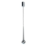 Moderne Chrom HäNgelampe, 1X5W Led, 3000K, Durchsichtig