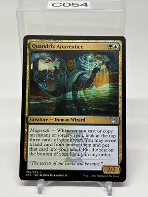 MTG Quandrix Apprentice (216) Strixhaven School of Mages LP 2021