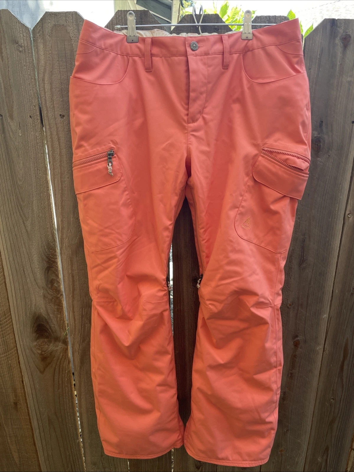 Burton Gloria Snowboard Pants Women XL Salmon Pink