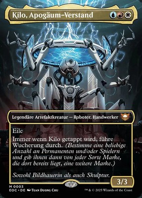 Magic/MTG Kilo, Apogee Mind EOC-3 Mythic Deutsch Neu Foil