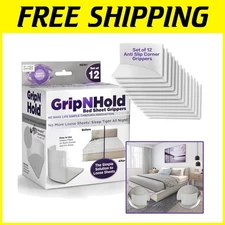 Keep Sheets Firm & Tight, Non-Slip Grippers