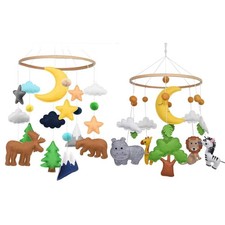 Baby mobile Woodland mobile Jungle mobile Mobile Nursery Felt Mobile Crib Toy