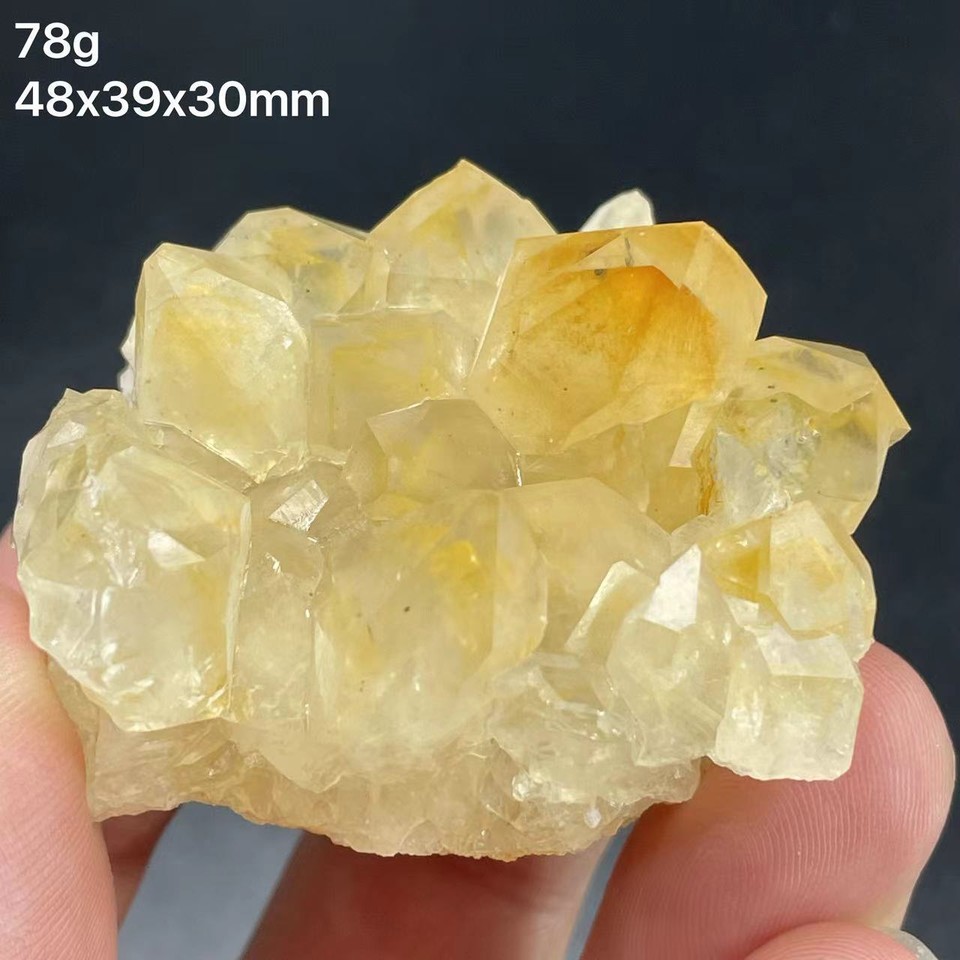 Natural crystal cluster, raw stone, golden mountain home, beautiful