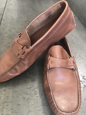 Tods Mens Loafers Leather Driving Moccasin Shoes Italy Men's size 7.5