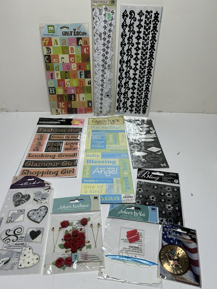 Huge Lot Craft Supplies Scrapbooking Stickers eBay