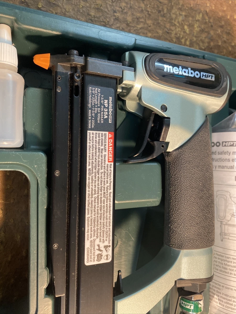 13/8 Inch 23 Gauge Micro Pin Nailer Metabo HPT NP35A, 60 OFF