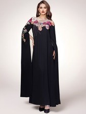 African Robe Embroidery Women Luxury Rhinestone Bodycon Dress Evening Party Gown