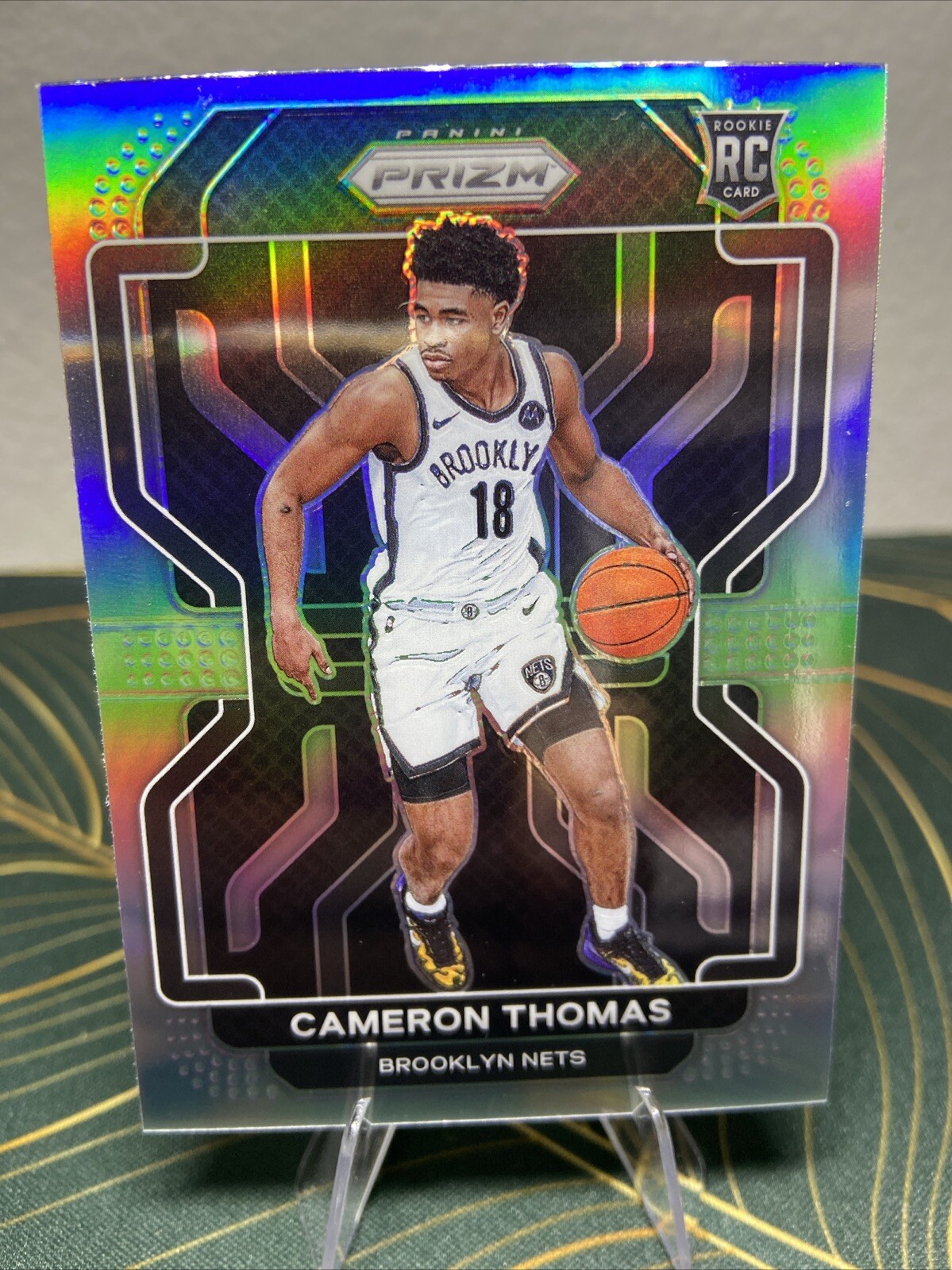 2021-22 Panini Prizm Cameron Thomas #297 Silver Prizm Rookie RC Brooklyn Nets