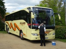 PHOTO  WILLIAMS MRECEDES BUS REG BU13ZUD