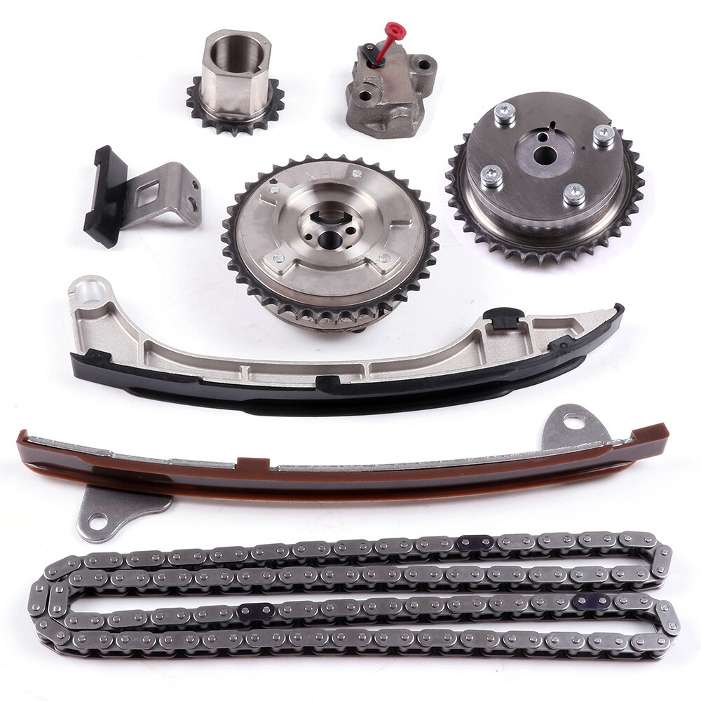 Timing Chain Kit W/2pcs Intake+Exhaust VVT Gear For TOYOTA Camry