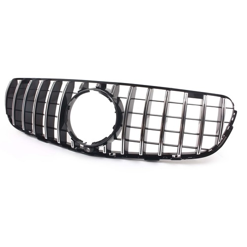 Silver GTR Style Front Grille For Mercedes Benz GLC W/X253 GLC300 GLC350 2015-19 - Picture 11 of 12