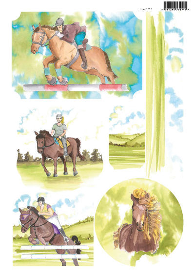 Craft UK Die Cut Toppers Line 2076 - Horses & Ponies I