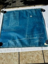 8 BLUE PRINTS! Vintage Yankee Ice Sail Boat Joys Bros WI CT Yacht Nautical Decor