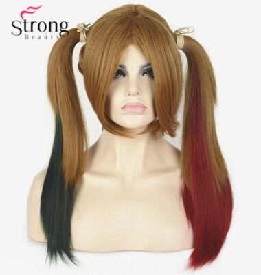 StrongBeauty Gold Brown Red Green Wigs Cosplay Anime Party Hair