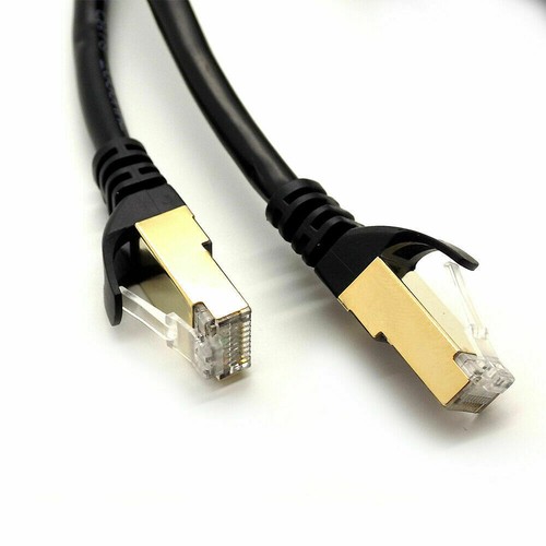 RJ45 Cat8 Ethernet Cable Network Gold Ultra-thin 40Gbps SSTP Patch LAN Lead Lot - Picture 7 of 12