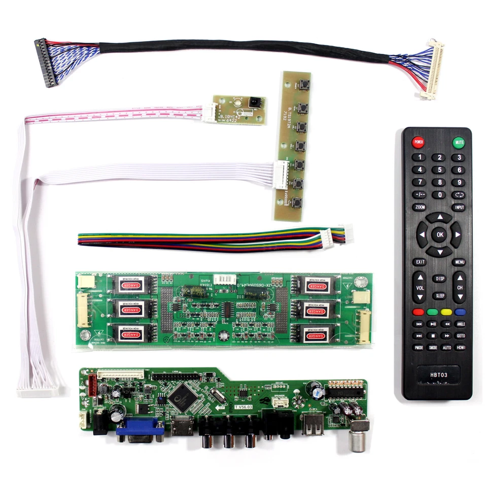 TV HD VGA AV USB LCD Driver Board For M201UN02  LTM201U1-L01 1600x1200 LCD - Image 2 of 4