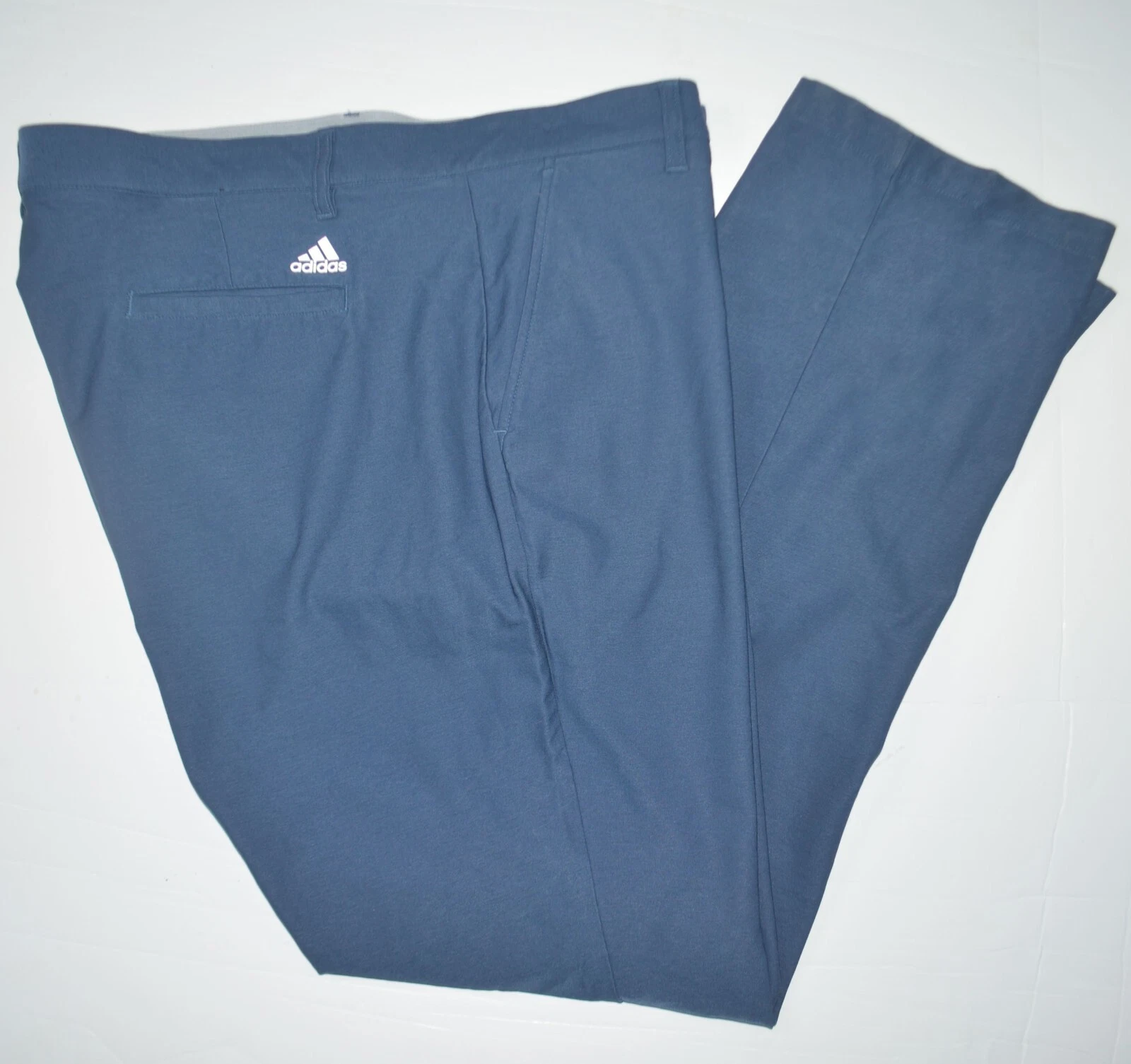 Pantaloni da golf Adidas Ultimate365 elasticizzati flat front blu flat front 38 x 32
