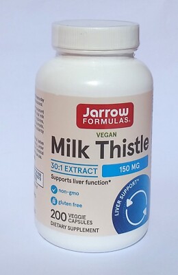 Jarrow Formulas Standardized Milk Thistle, 150 mg, 200 Veggie Caps