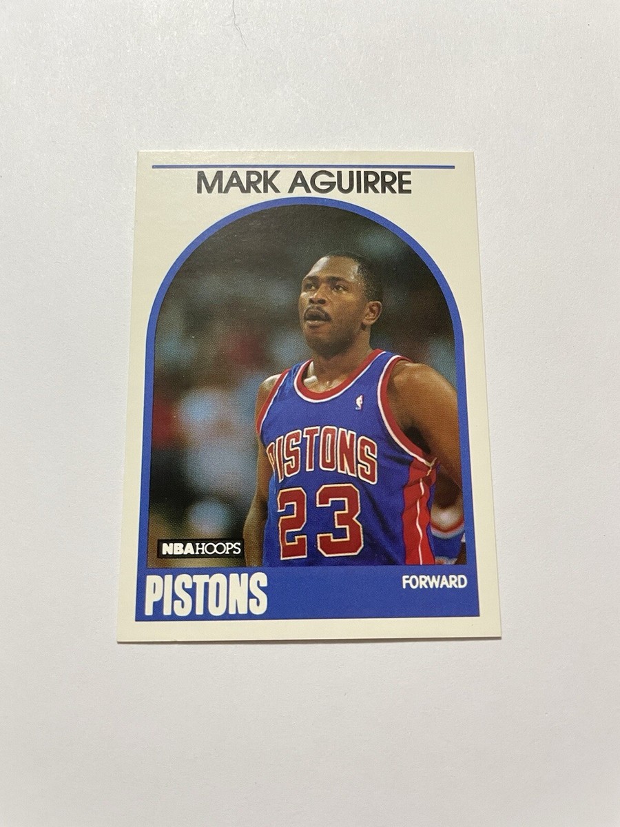 1989-90 NBA Hoops Basketball Card #95 Mark Aguirre Detroit Pistons 