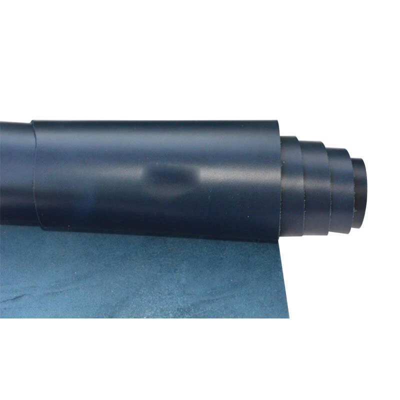 Cinta plana de cuero de vaca 1M cinta recortadora hágalo usted mismo bolsa de cinturón accesorios azul oscuro Foto 4 de 4