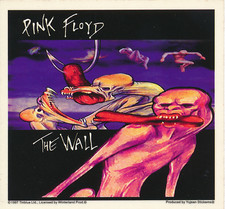 PINK FLOYD VINYL STICKER  The Wall  Size: 5"x4.75" UV Coated Weather Resistant