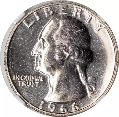 1966 SMS Washington Quarter NGC MS67 - Picture 1 of 4
