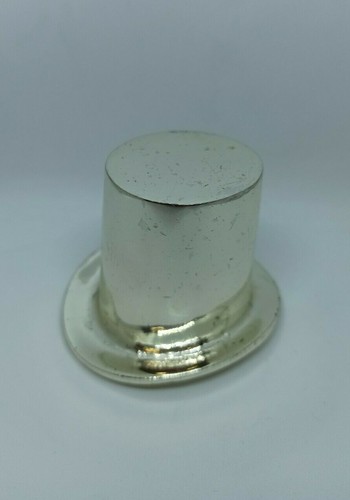 SOMBRERO DE COPA - ABREBOTELLAS BRONCE CHAPADO EN PLATA - HECHO EN ESPAÑA POR ALMAZAN   - Imagen 1 de 12