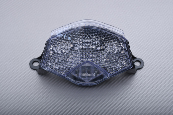 Feu arrière LED transparent et feu stop moto pour Kawasaki Z750R 2011 2012