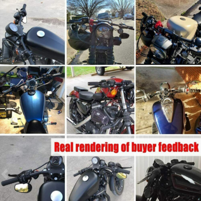 1" Drag Bar Handlebar Iron For Harley Sportster XL883 XR Honda - Foto 11