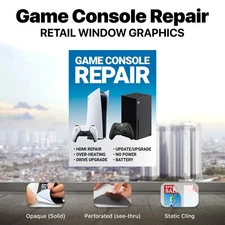 Game Console Repair Nintendo Switch Wii Xbox PS5 video game SIGN BANNER wrap